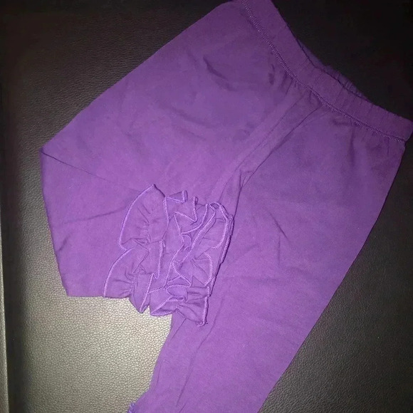 PURPLE TRIPLE RUFFLE PANTS 18 M BEAUTIFUL! - Picture 1 of 6